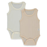 T4128 Боди Потник 2 Бр. Basic 26 3 6m 68cm Ecru Bebetto