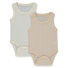 T4128 Боди Потник 2 Бр. Basic 26 9 12m 80cm Ecru Bebetto