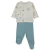 F1492 Пижама 2ч.to Space 0 1m 56cm Green Petrol Bebetto