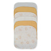 C1190 Кърпи Муселин 6бр. Pillowy 20x20cm Mustard Bebetto