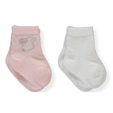 S743 Чорапи 2ч. 12 24m Ecru Pink Bebetto