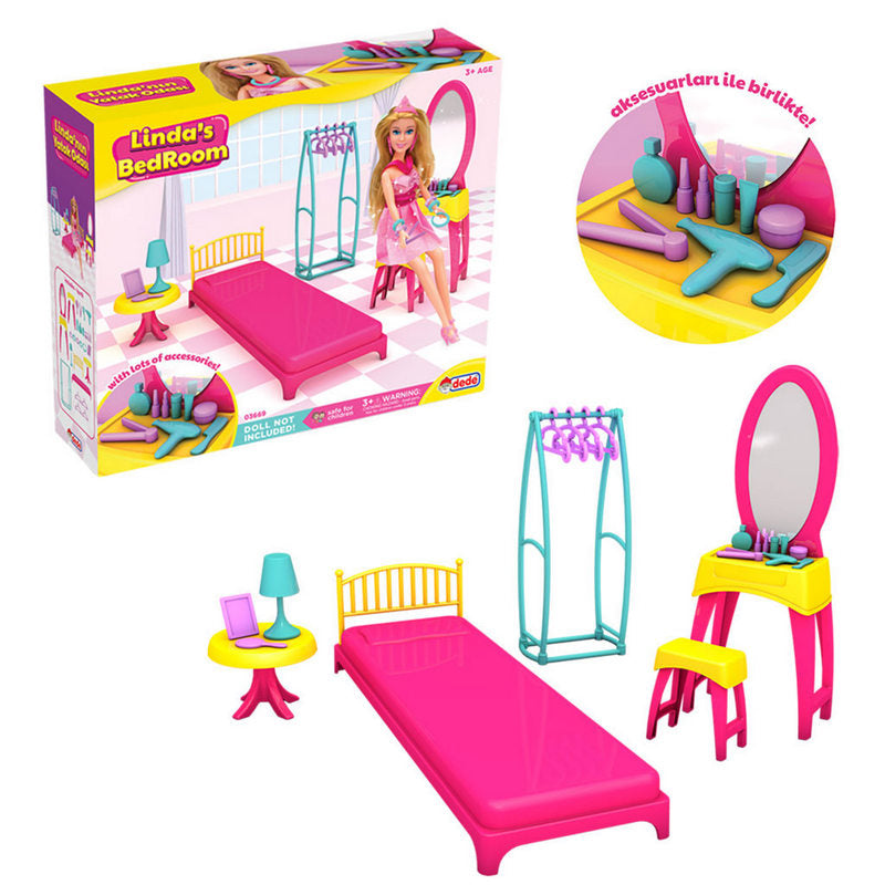 Dormitorul Lindei cu accesorii 29X25X8