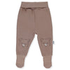 T3620 Gentleman Bear barna talpas nadrág 9-12m 80 Bebetto