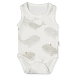T3885 Боди Потник Whales Сив 6 9м 74см Bebetto