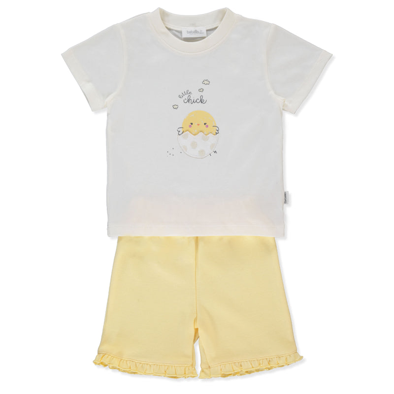 F1417 Pizsama 2 részes Sweet Pjamas 25 Sárga 5év 110cm Bebetto