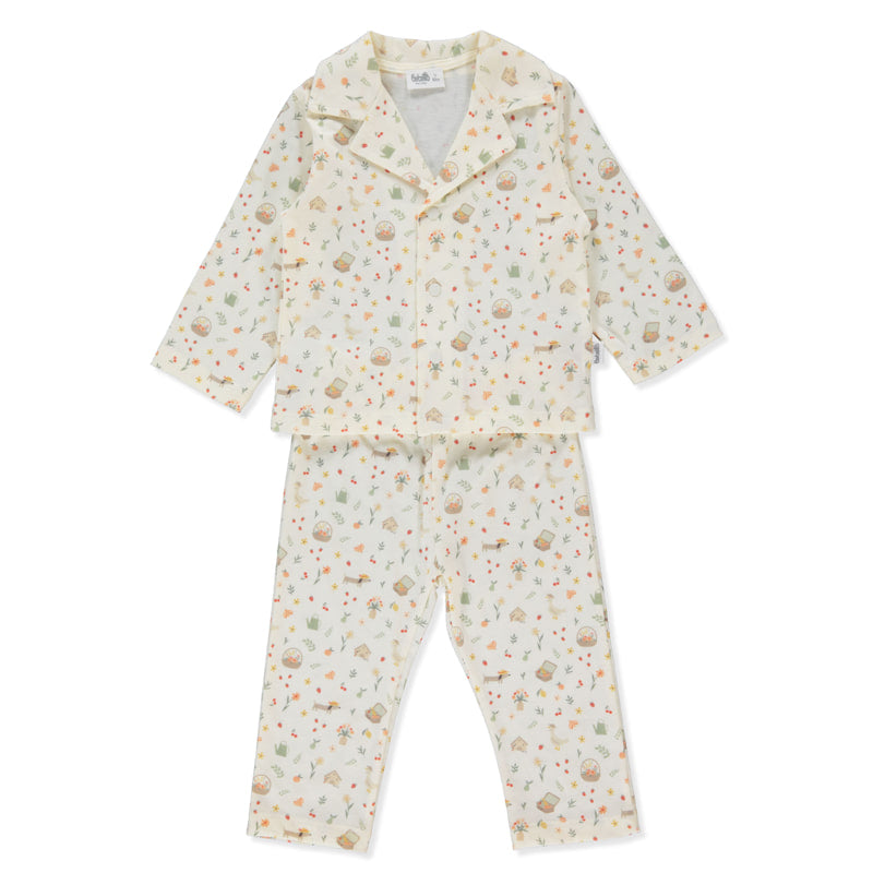 F1418 Pizsama 2részes Sweet Pjamas 25 Ecru 5éves 110cm Bebetto