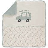 B844 Одеяло Wooden Car Mint 80x85 Cm Bebetto