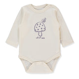 T3986 Bebetto Mini Bee hosszú ujjú body, lila, 9-12hó