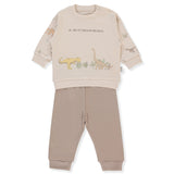 F1432 Пижама 2ч. Me And Dudes Brown 3 6m Bebetto