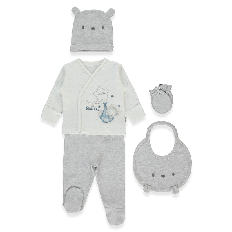 Z1062 К Кт 5ч Be Kind Grey Melange 0 3 M Bebetto