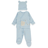 Z1072 K Kкт 3 db Organic Sleepy Sheepy kék 0-1 hónap Bebetto