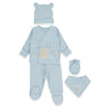 Z1083 K Kt 5db Organic Sleepy Sheepy kék 0-3 hó Bebetto