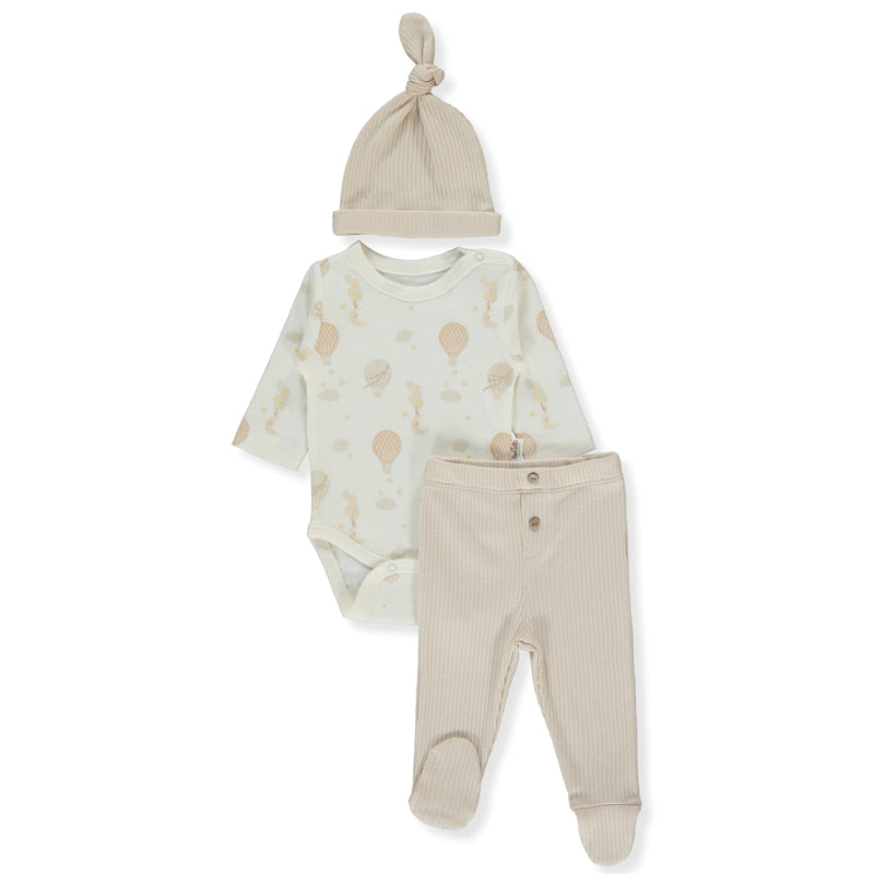 T4034 К Кт 3ч Organic Born With Love Beige 1m Bebetto