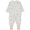 T4037 Organic Born With Love Ecru Overál 3-6 hó Bebetto