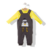 K3644 Гащеризон С Блуза Penguin Сив 92cm Bebetto