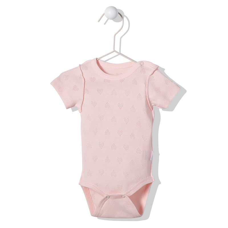 Body T2994 cu inimioare roz 6-9M/74Cm