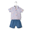 K3901 К Кт 2ч. Mermaid Story Лилав 18 24m 92cm Bebetto