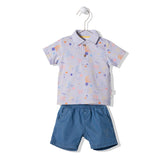 K3901 К Кт 2ч. Mermaid Story Лилав 18 24m 92cm Bebetto