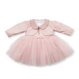 K4199 Alkalmi ruha pink 18-24hó 92cm Bebetto