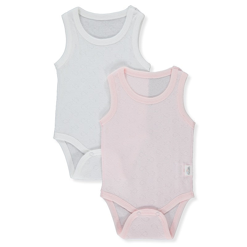 T3383 Body-Tricou 2 Bucăți Basic 24 Roz 9-12M 80Cm
