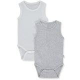 T3386 Боди Потник 2 Бр Basic 24 Сив 12 18m 86cm Bebetto