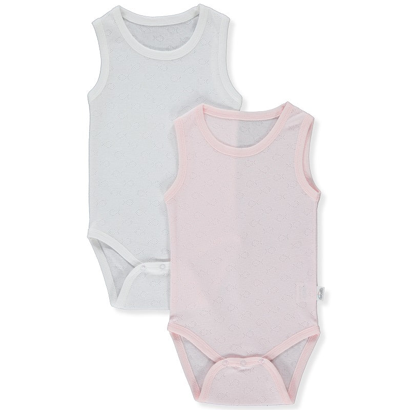 T3386 Body-Tricou 2 Bucăți Basic 24 Roz 24-36M 98Cm