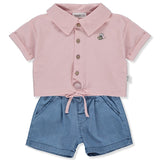 K4269 K Kt 2 db Bee Happy Dusty Rose 9-12hó 80cm Bebetto