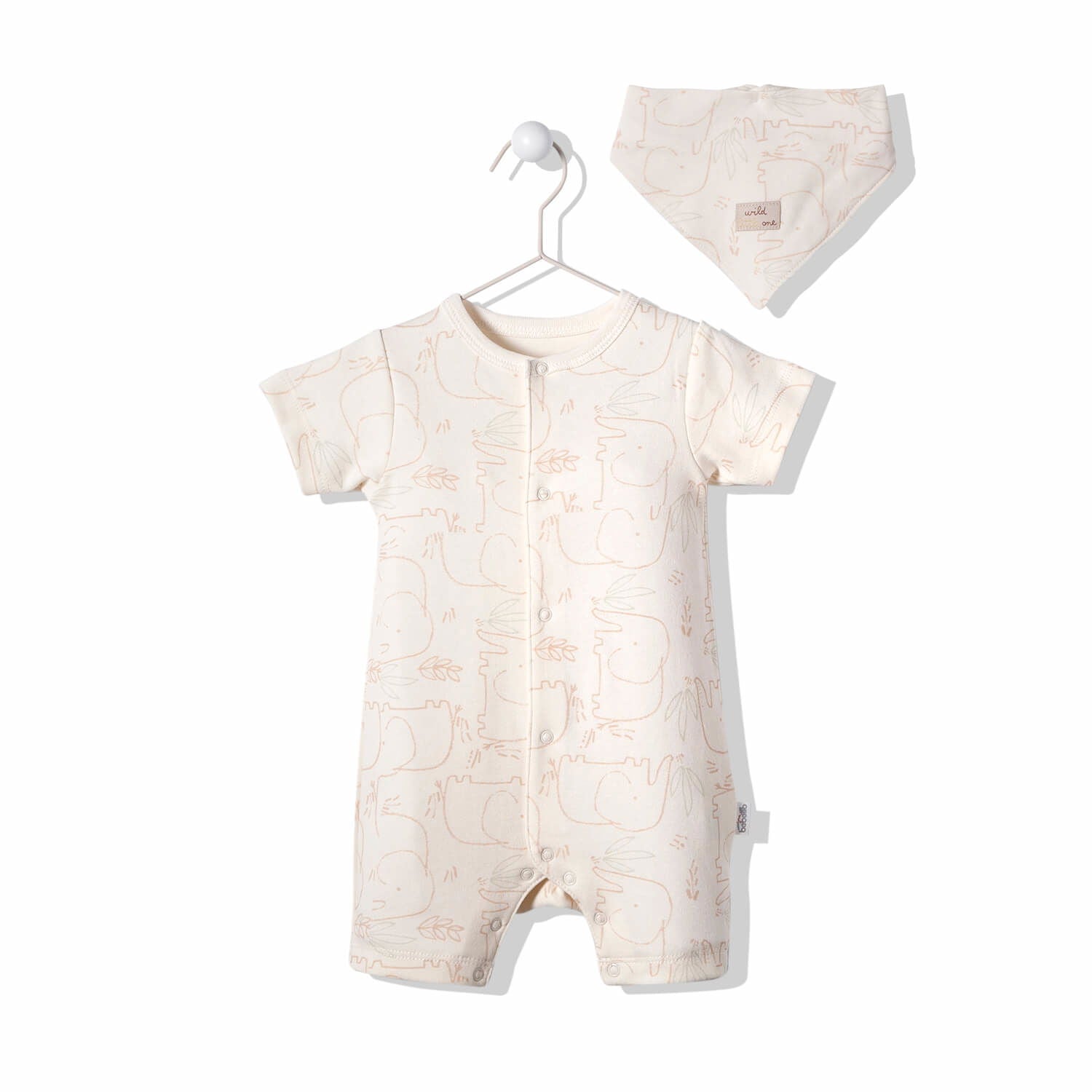 T3027 Гащеризон 2Ч. Wilderness Бежов 12-18M/86Cm --- BebeMama