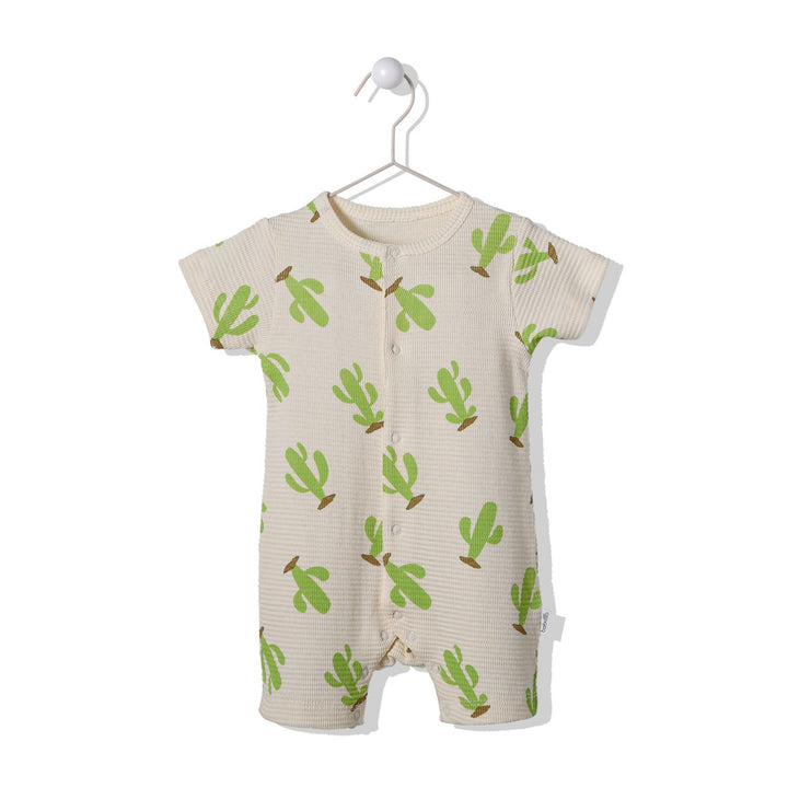 T3046 Гащеризон Cute Cactus Екрю 12-18M/86Cm -  -  - BebeMama