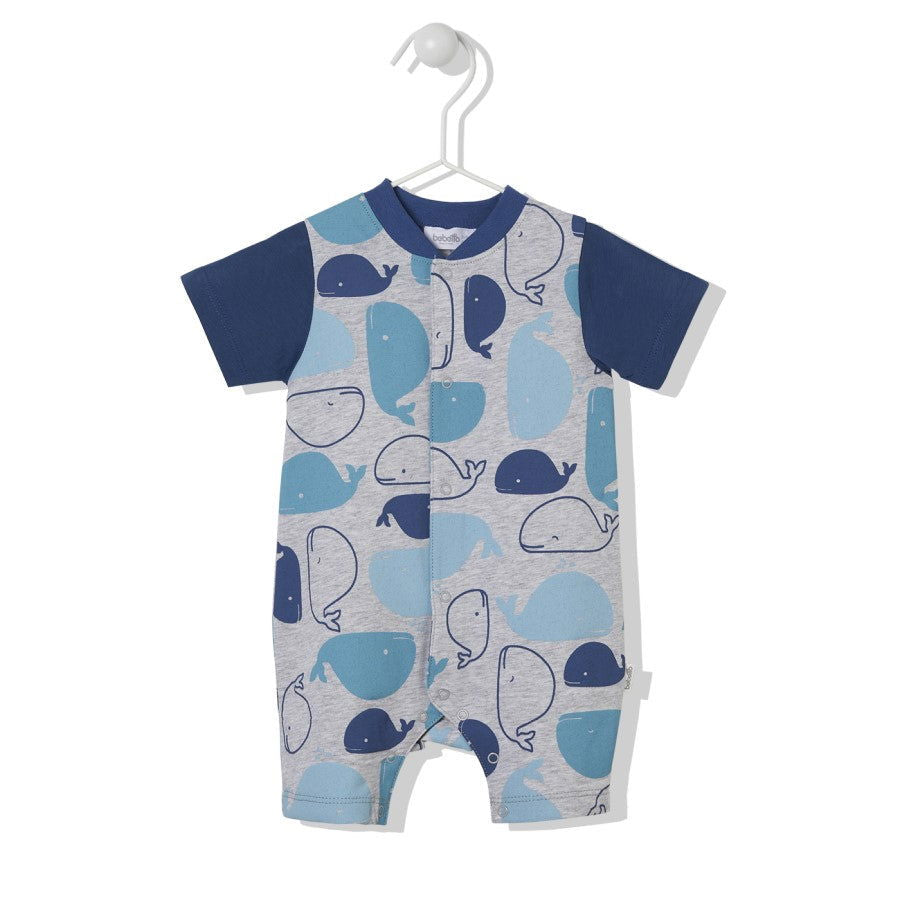 T3153 Гащеризон Butik 2023 Yaz Сив 12-18M/86Cm --- BebeMama