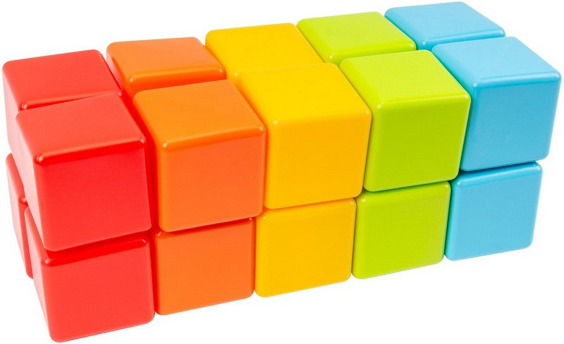 Cuburi multicolore 29X12X12 cm 20 bucăți