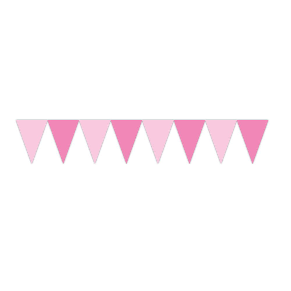 89507 Флагче Триъгълно 9Бр Pink --- BebeMama