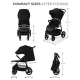 Kinderkraft Trig 3 Бебешка Количка Onyx Black