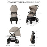 Carucior pentru copii Kinderkraft Trig 3 Stone Beige