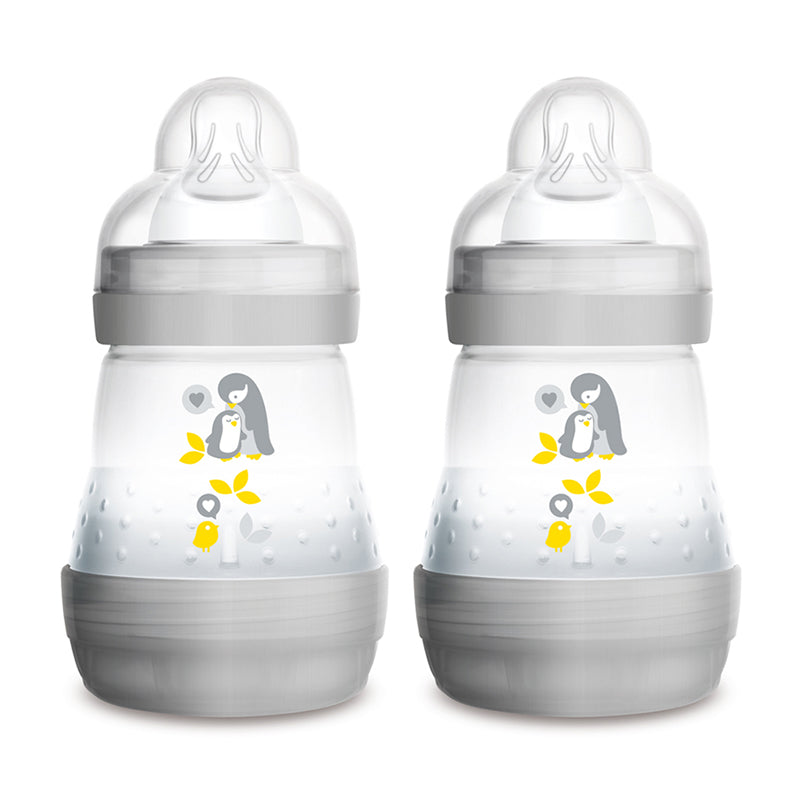 Шише Easy S. Anti Colic Bottle 160ml 2бр Екрю Mam