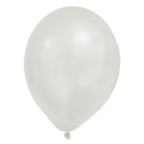 Fényes fehér pasztell léggömbök, 8 db-os, Procos