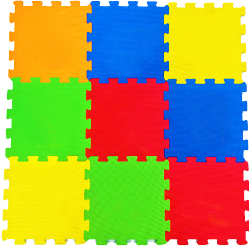 Covoraș puzzle pentru podea 33x33 7mm 9 piese din spumă EVA fără formamide, ftalați și bisfenol