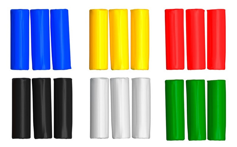 Plastilină ceroasă super moale, care nu se usucă, 6 culori TM Okto