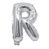 Balon folie litera R argintiu