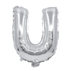 Balon folie litera U argintiu