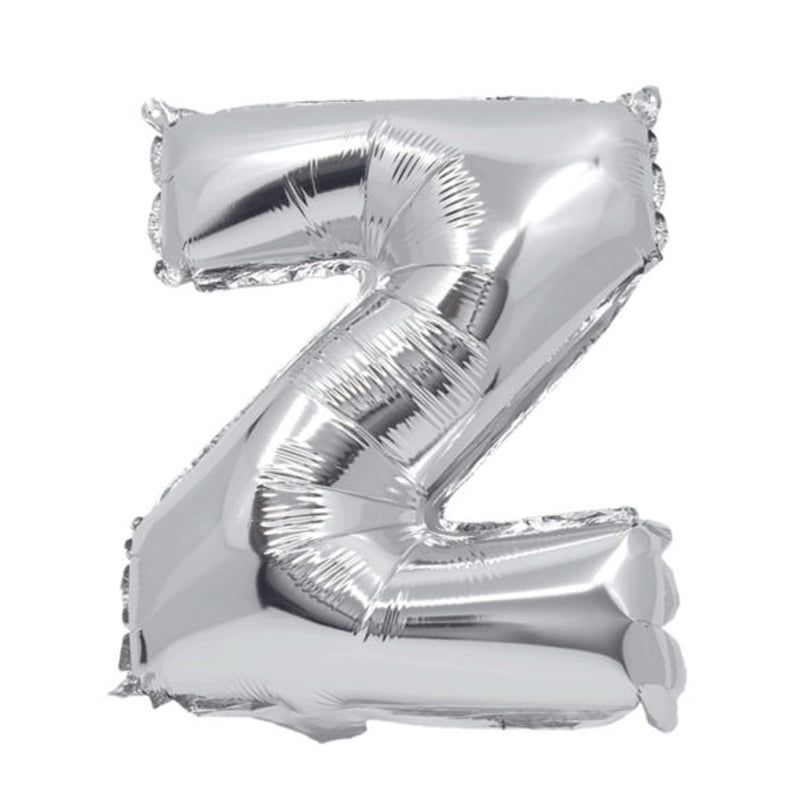 Balon folie litera Z argintiu