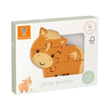 Puzzle din lemn Ponei (Fsc®)