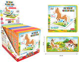 Carte pentru bebeluși cu animale de la fermă, vorbitoare și narativă în limba bulgară, dimensiune 16x17, cu 8 modele cu realitate augmentată în 16 limbi, fabricată din spumă EVA