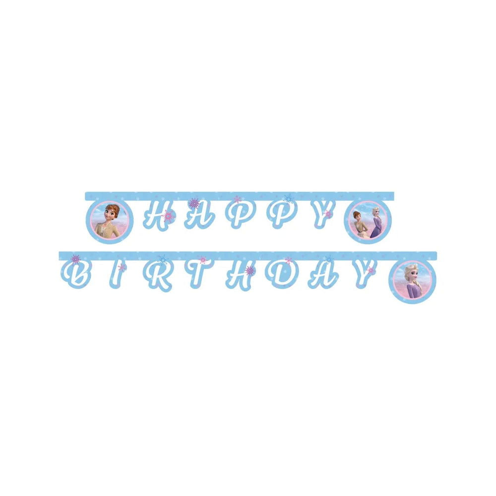 93844 Банер Happy Birthday Frozen 2 Wind Spirit --- BebeMama