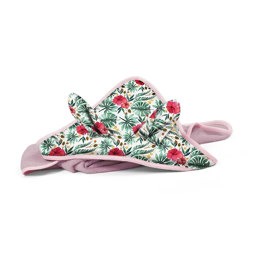 939 Хавлия Bunny Ears Розова 100 Х 100 --- BebeMama