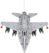 Constructor metalic 49X30X5 cu șuruburi și piulițe, unelte pentru fabricarea pieselor F-16 Stealth Fighter 430 cu suport pe Youtube