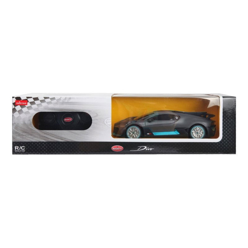 98900 Кола Rc Bugatti Divo 1:24 Сив --- BebeMama