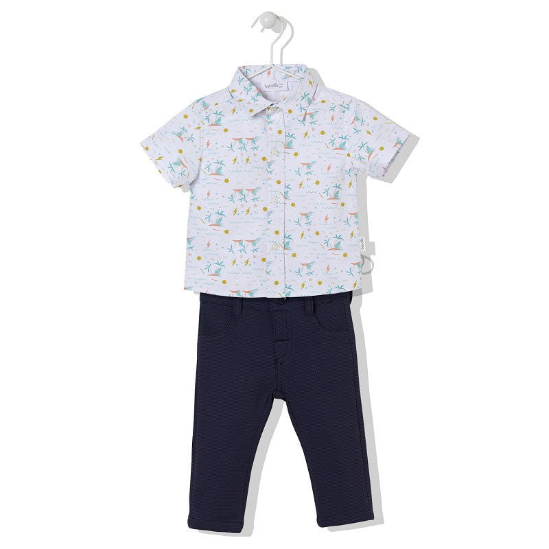 2Ч. Butik 2023 Yaz Т.Син 24-36M/98Cm --- BebeMama