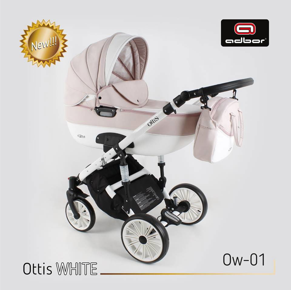 Adbor-Бебешка Количка 3В1 Zarra White Цвят:01 --- BebeMama