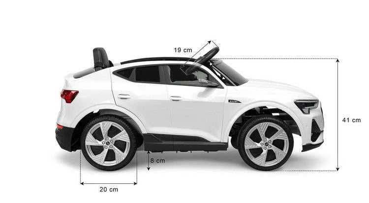 Акумулаторен Автомобил Audi Etron Spоrtback Черен Caretero Toyz --- BebeMama